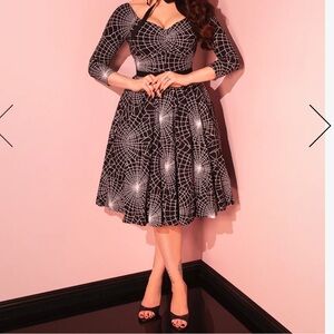 Vixen by Micheline Pitt Spider Web Swing Dress . Size Medium